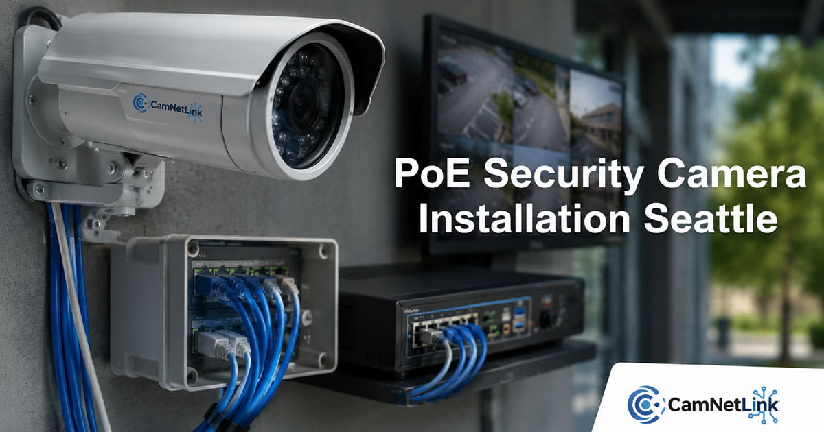 PoE Security Camera Installation Seattle